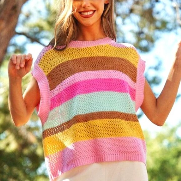 Davi & Dani🆕Stripe Pullover - Picture 2 of 8